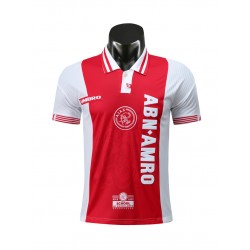 Camisola AFC Ajax Retro Equipamento Primeiro 1997-1998 Manga Curta